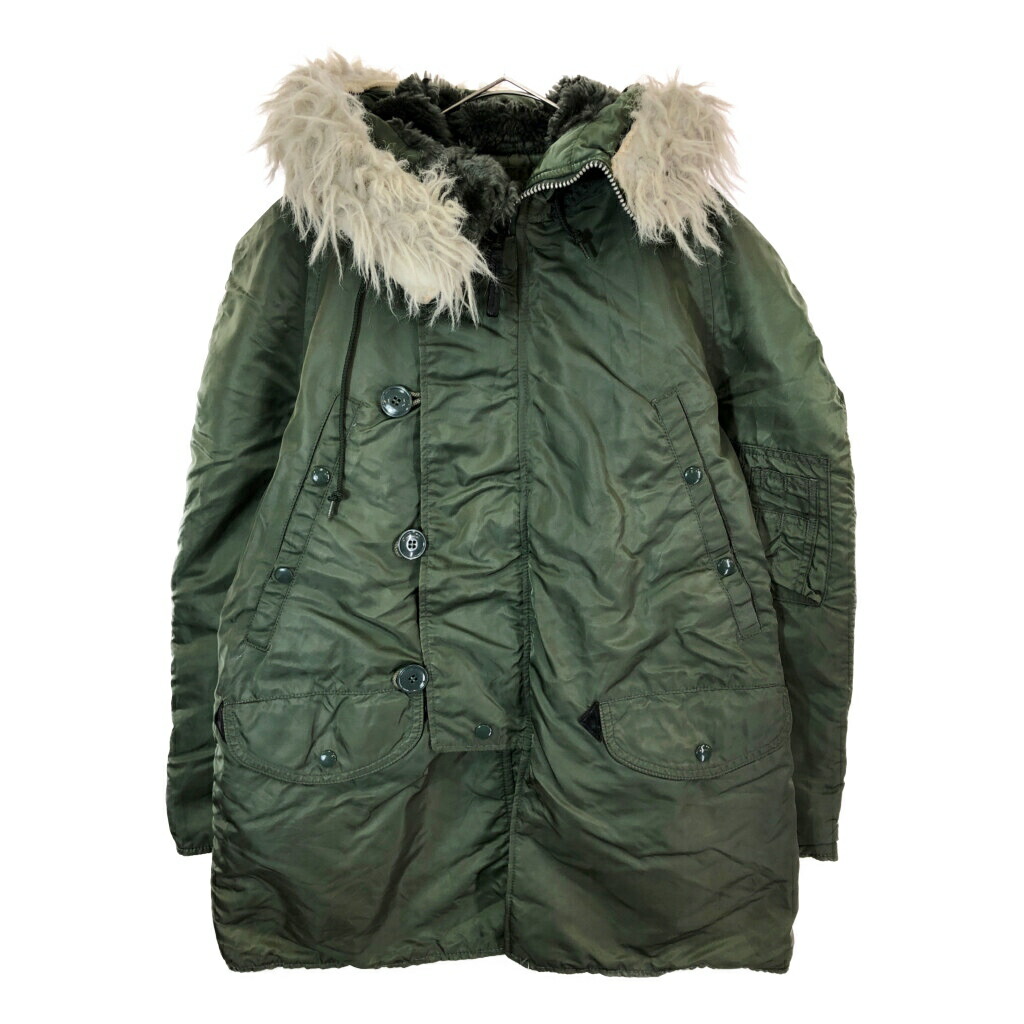 USA製 ALPHA INDUSTRIES アルファ インダストリーズ N-3B フライトジャケット ミリタリー セージグリーン(メンズ SMALL)中古 古着 X3090|YAMAHISA USEDCLOTHINGSHOP