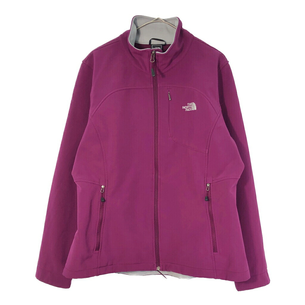 THE NORTH FACE ノースフェイス ソフトシェルジャケット アウトドア ピンク(レディース XL)中古 古着 X3234