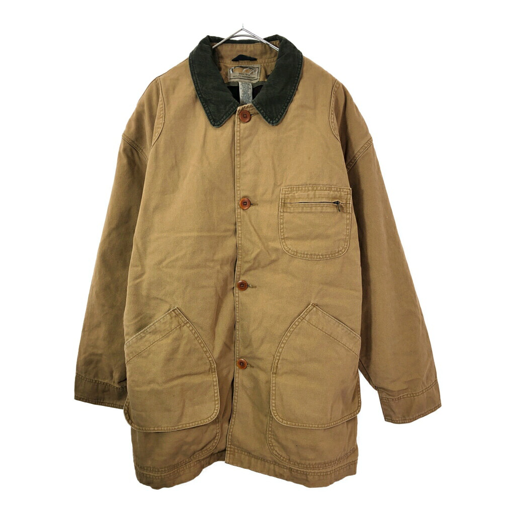 00年代 L.L.Bean エルエルビーン PRIMALOFT ハンティングジャケット アウトドア ライトブラウン(メンズ XL)中古 古着 X3266|YAMAHISA USEDCLOTHINGSHOP