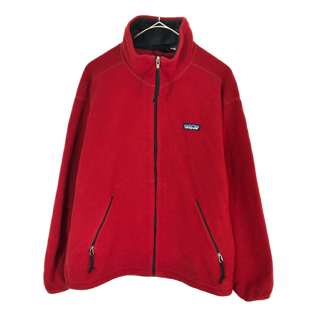 00年代 patagonia パタゴニア シンチラ・ウィンドプルーフジャケット アウトドア レッド(メンズ M)中古 古着 X3281