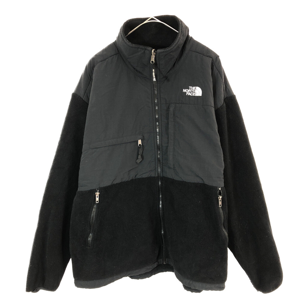 THE NORTH FACE ノースフェイス Denali デナリ フリースジャケット アウトドア ブラック(メンズ XL)中古 古着 X3282