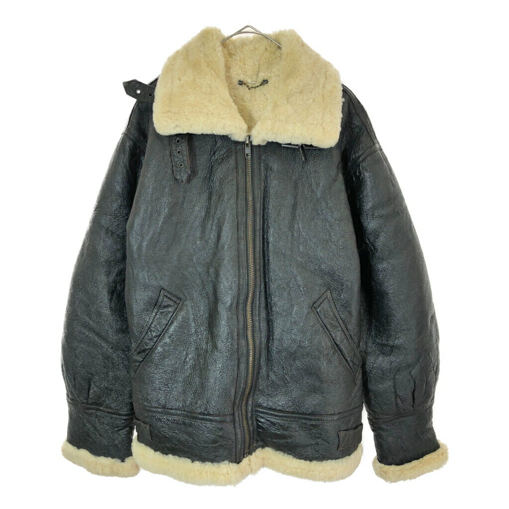 Liugoo フライトジャケットL 羊革BRW/B-3韓国製 Leathers 本革 B-3 Liugoo フライトジャケットL 羊革BRW/B-3韓国製 Leathers 本革 B-3