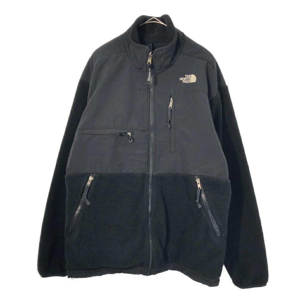 THE NORTH FACE ノースフェイス Denali デナリ フリースジャケット アウトドア ブラック(メンズ X-LARGE)中古 古着 X3487