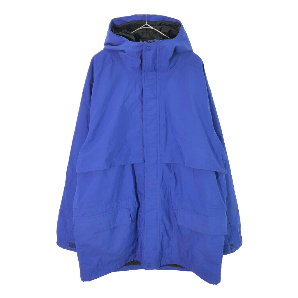 00年代 Eddie Bauer エディーバウアー GORE-TEX マウンテンパーカー アウトドア ブルー(メンズ L)中古 古着 X5054|YAMAHISA USEDCLOTHINGSHOP