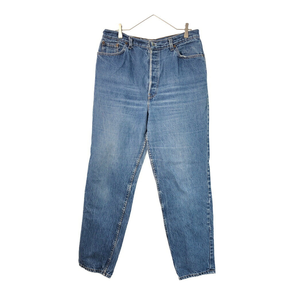 80年代 USA製 Levi's リーバイス 29501-0115 デニムパンツ ブルー(レディース 20)中古 古着 X3823
