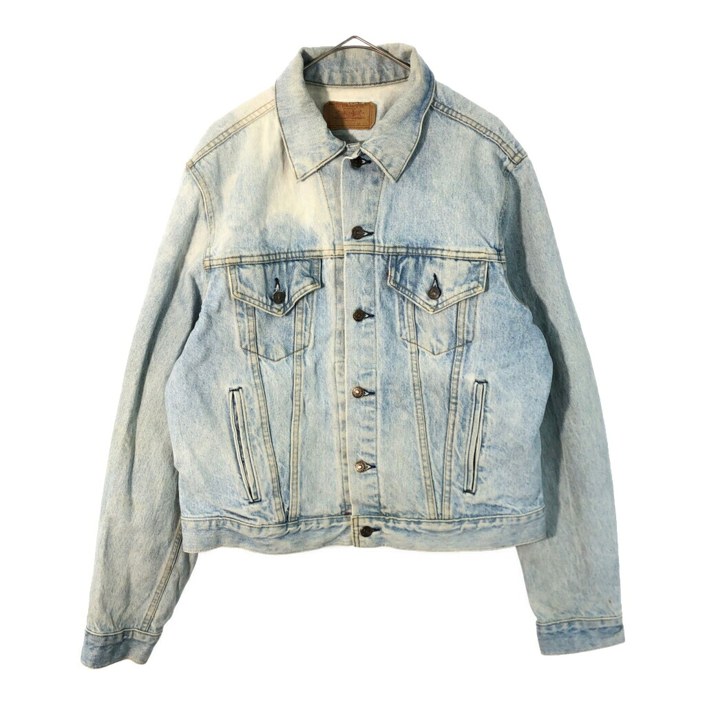 90年代 USA製 Levi's リーバイス 71506-0214 デニムトラッカージャケット ブルー(メンズ 48 L)中古 古着 X3852|YAMAHISA USEDCLOTHINGSHOP