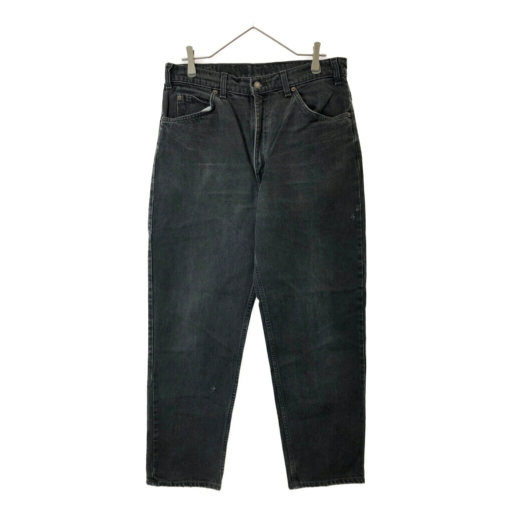 90年代 カナダ製 Levi's リーバイス 634 バギーデニムパンツ オレンジタブ ブラック(メンズ W34 L30)中古 古着 X4448 6,826円
