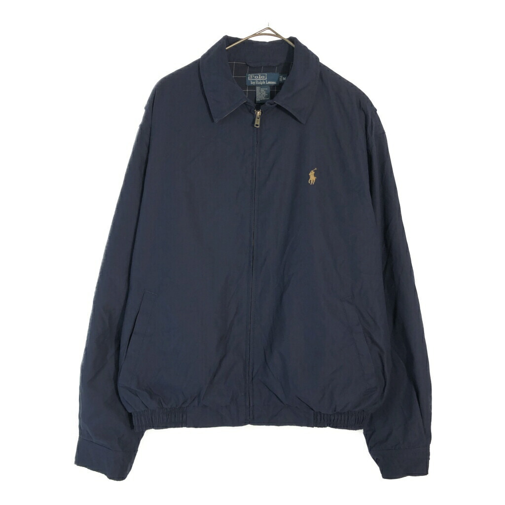 90年代 Polo by Ralph Lauren ポロ ラルフローレン スイングトップ ネイビー(メンズ M)中古 古着 X4539|YAMAHISA USEDCLOTHINGSHOP
