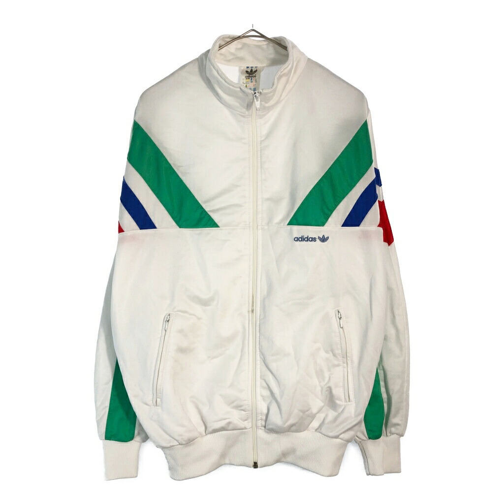 90年代 adidas アディダス トラックジャケット スポーツ ホワイト(メンズ S)中古 古着 X4557