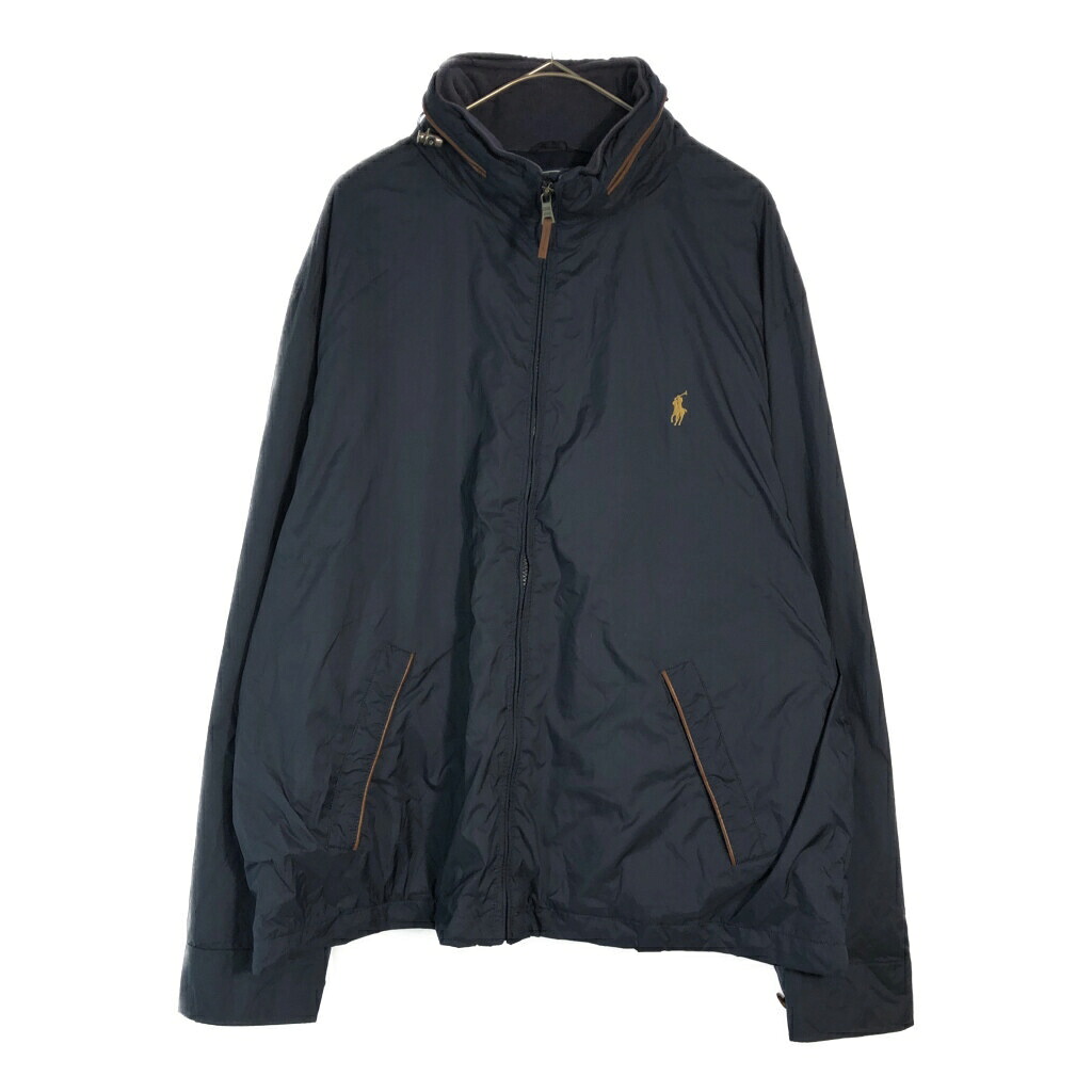 Polo by Ralph Lauren ポロ ラルフローレン ウィンドブレーカージャケット ネイビー(メンズ XL)中古 古着 X4564|YAMAHISA USEDCLOTHINGSHOP