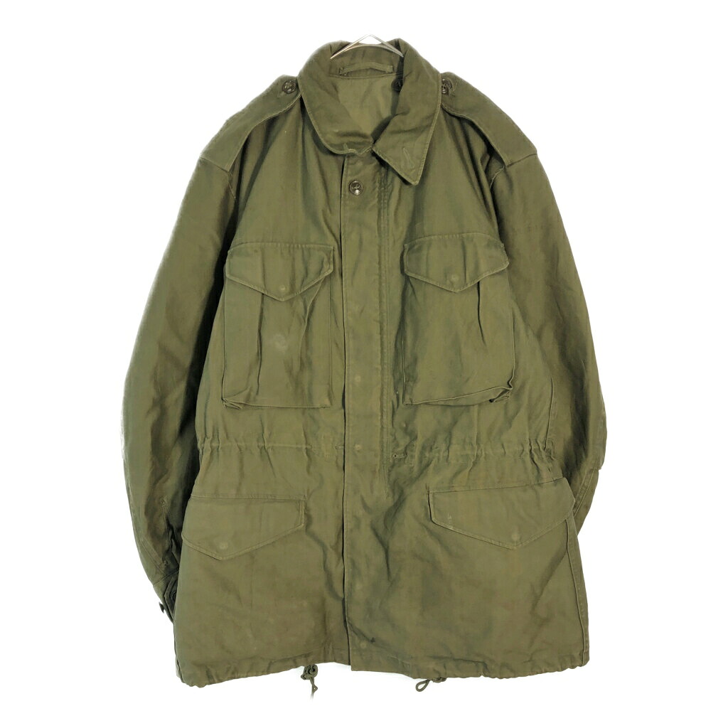 50年代 米軍実物 U.S.ARMY M-51 フィールドジャケット ヴィンテージ ミリタリー オリーブ(メンズ SMALL REGULAR)中古 古着 X4571｜YAMAHISA USEDCLOTHINGSHOP