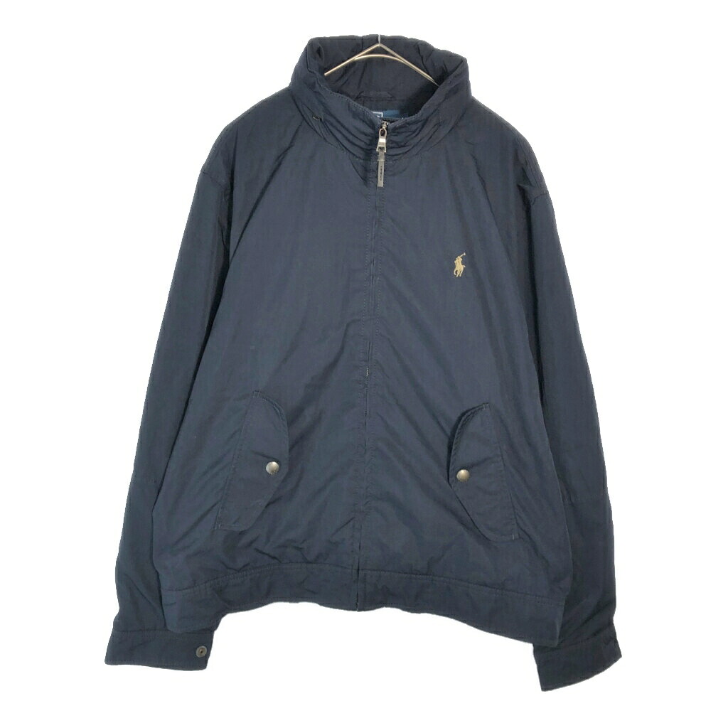 Polo by Ralph Lauren ポロ ラルフローレン ウィンドブレーカージャケット ネイビー(メンズ L)中古 古着 X4688|YAMAHISA USEDCLOTHINGSHOP
