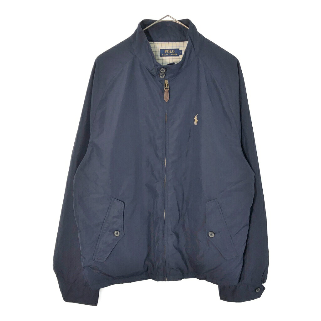 Polo by Ralph Lauren ポロ ラルフローレン ハリントンジャケット ネイビー(メンズ L)中古 古着 X4760｜YAMAHISA USEDCLOTHINGSHOP