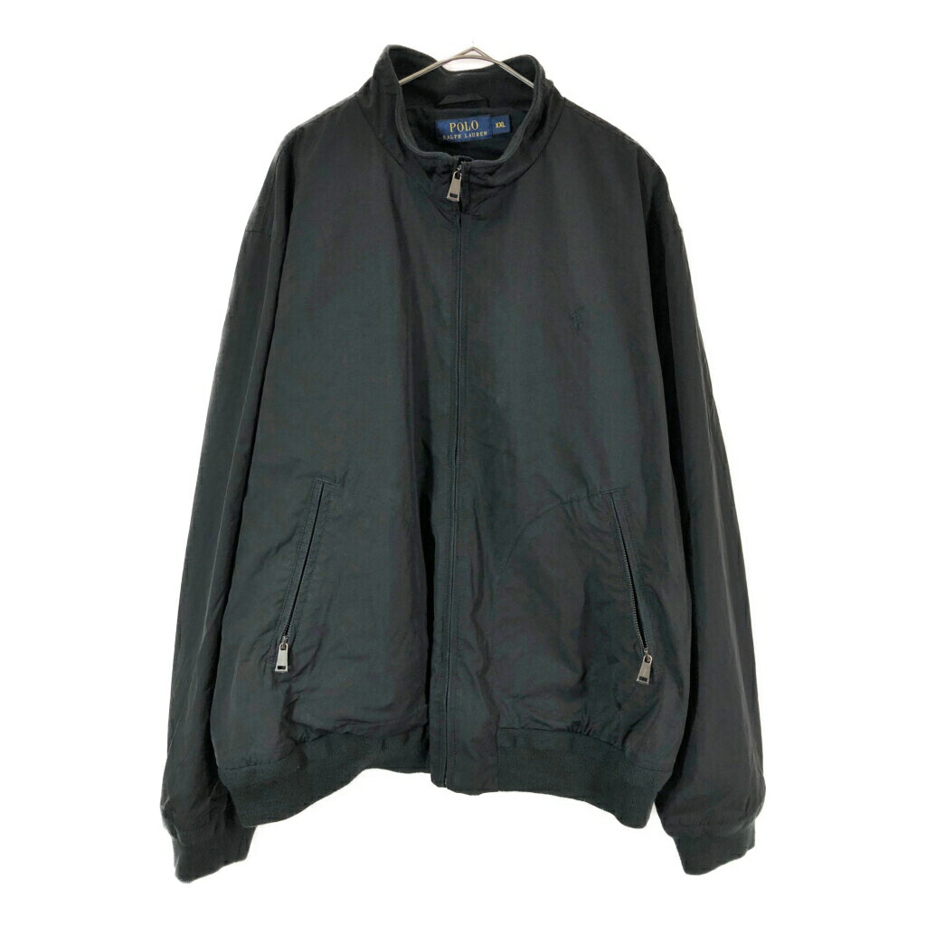 Polo by Ralph Lauren ポロ ラルフローレン ウィンドブレーカージャケット ブラック(メンズ XXL)中古 古着 X4790|YAMAHISA USEDCLOTHINGSHOP