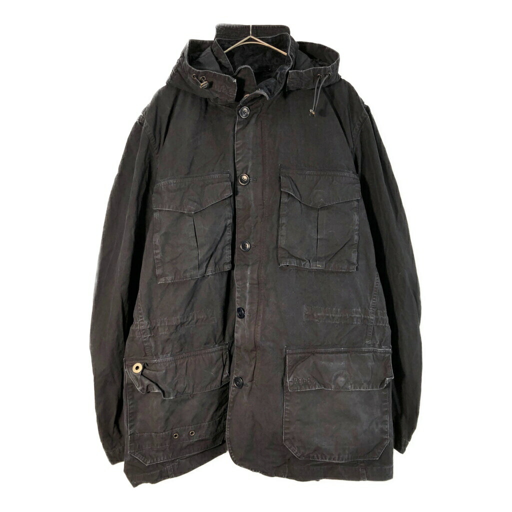 Barbour バブアー Solant Jacket フィールドジャケット 大きいサイズ ブラック(メンズ XXL)中古 古着 X4798