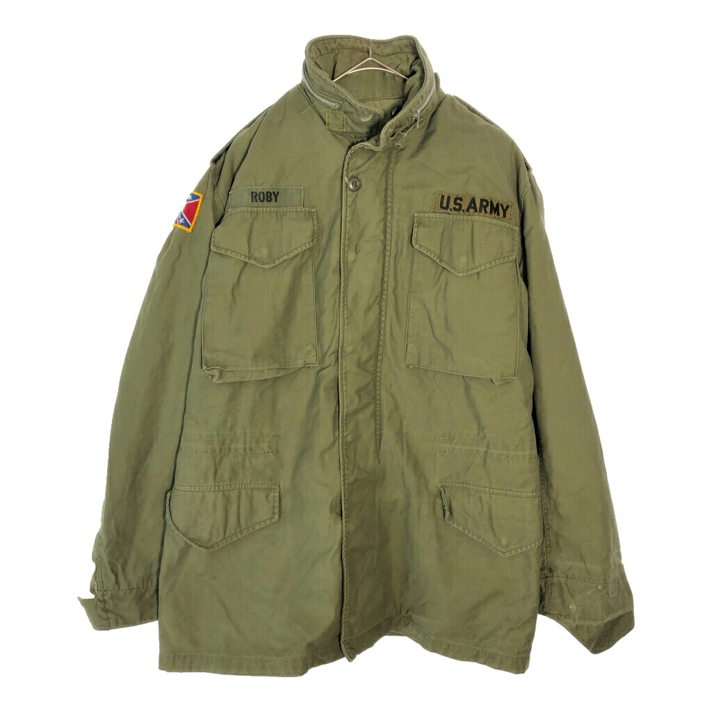 60年代 米軍実物 U.S.ARMY M-65 フィールドジャケット 2nd ヴィンテージ ミリタリー オリーブ(メンズ S相当)中古 古着 X4865