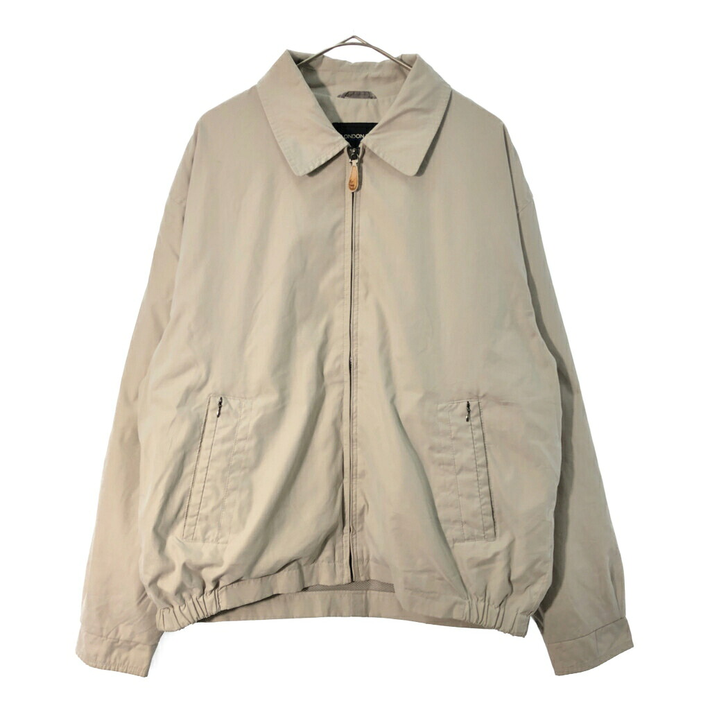 00年代 London Fog ロンドンフォグ スイングトップ ベージュ(メンズ L)中古 古着 X4918