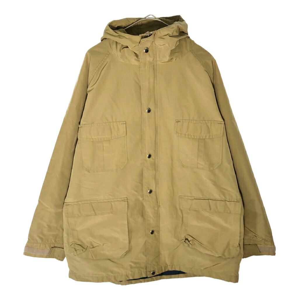 70年代 USA製 L.L.Bean エルエルビーン マウンテンパーカー ヴィンテージ アウトドア ベージュ(メンズ L)中古 古着 X5157