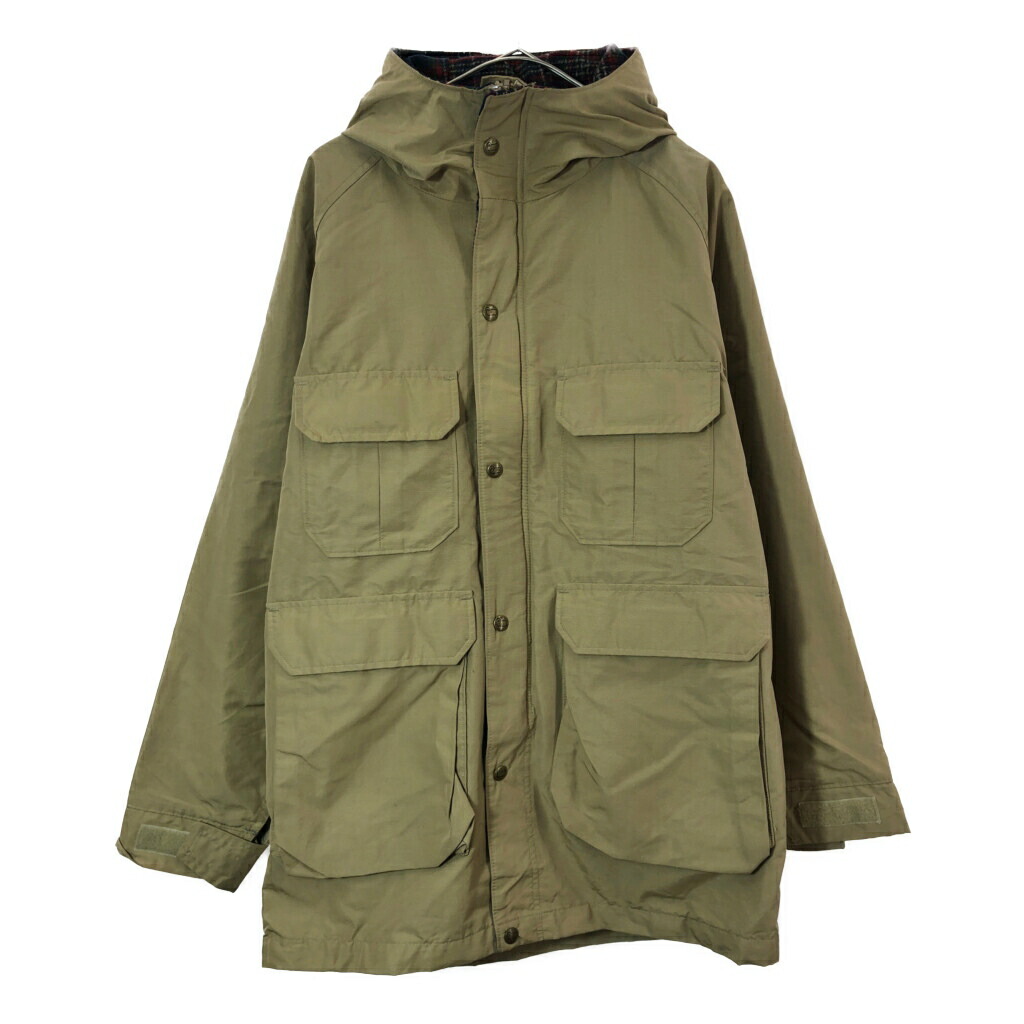 80年代 USA製 WOOLRICH ウールリッチ マウンテンパーカー アウトドア ベージュ(メンズ M)中古 古着 X5211