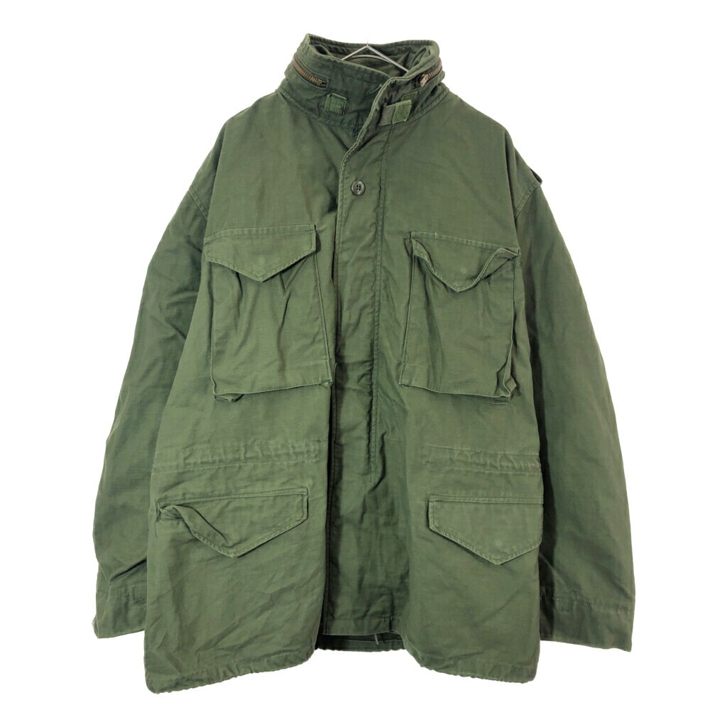 70年代 米軍実物 U.S.ARMY M-65 フィールドジャケット 3rd ヴィンテージ ミリタリー オリーブ(メンズ LARGE REGULAR)中古 古着 X5224