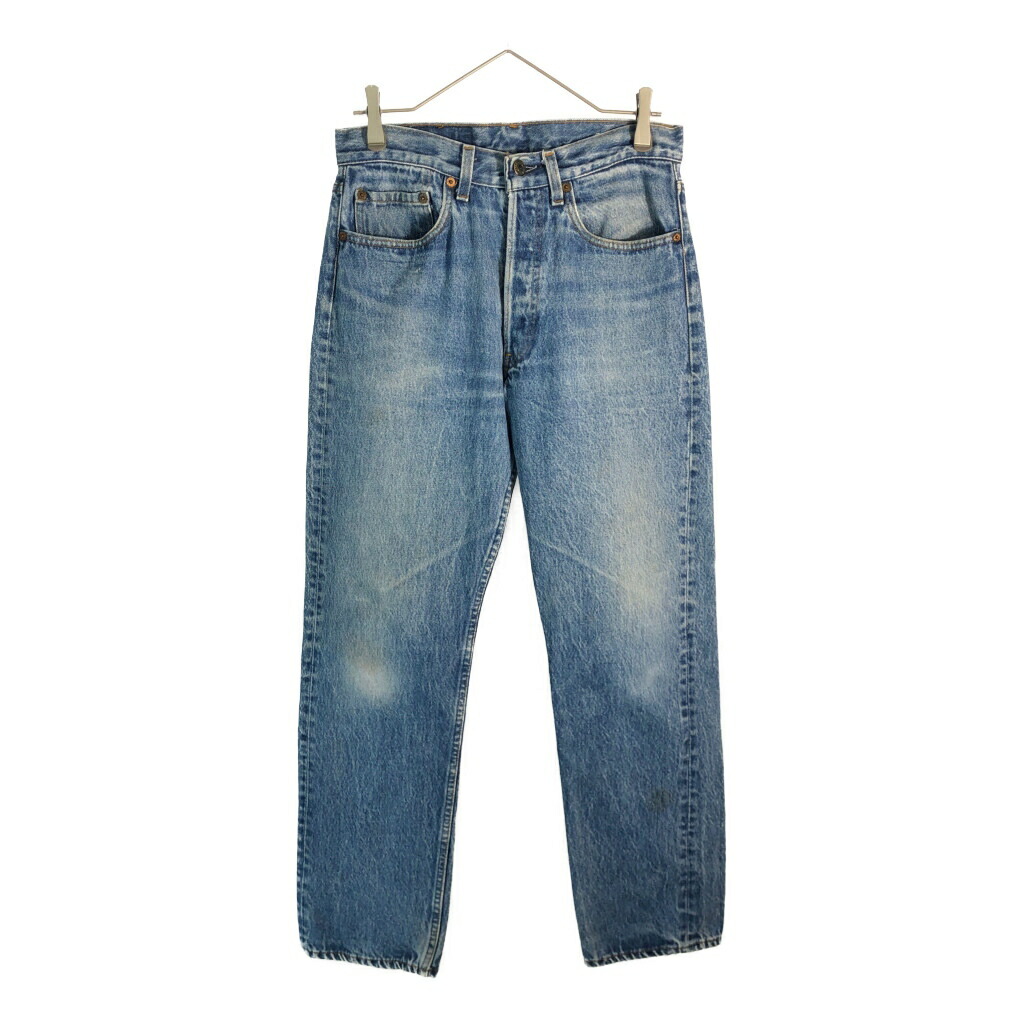 80年代 USA製 Levi's リーバイス 501 デニムパンツ ブルー(メンズ W31 L30)中古 古着 X5431