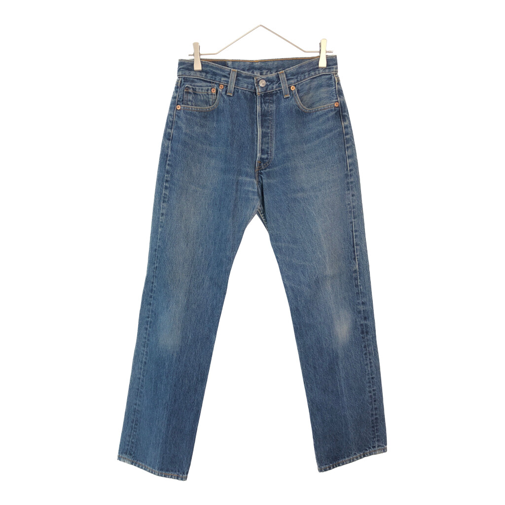 90年代 USA製 Levi's リーバイス 501 デニムパンツ ブルー(メンズ W30 L30)中古 古着 X5464|YAMAHISA USEDCLOTHINGSHOP
