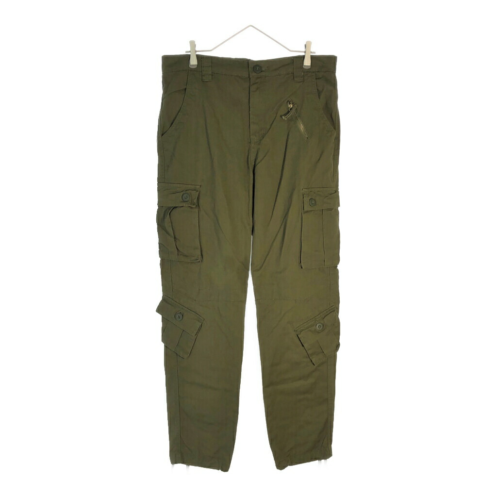 ミリタリー カーゴパンツ オリーブ(メンズ 34)中古 古着 X5545 5,577円