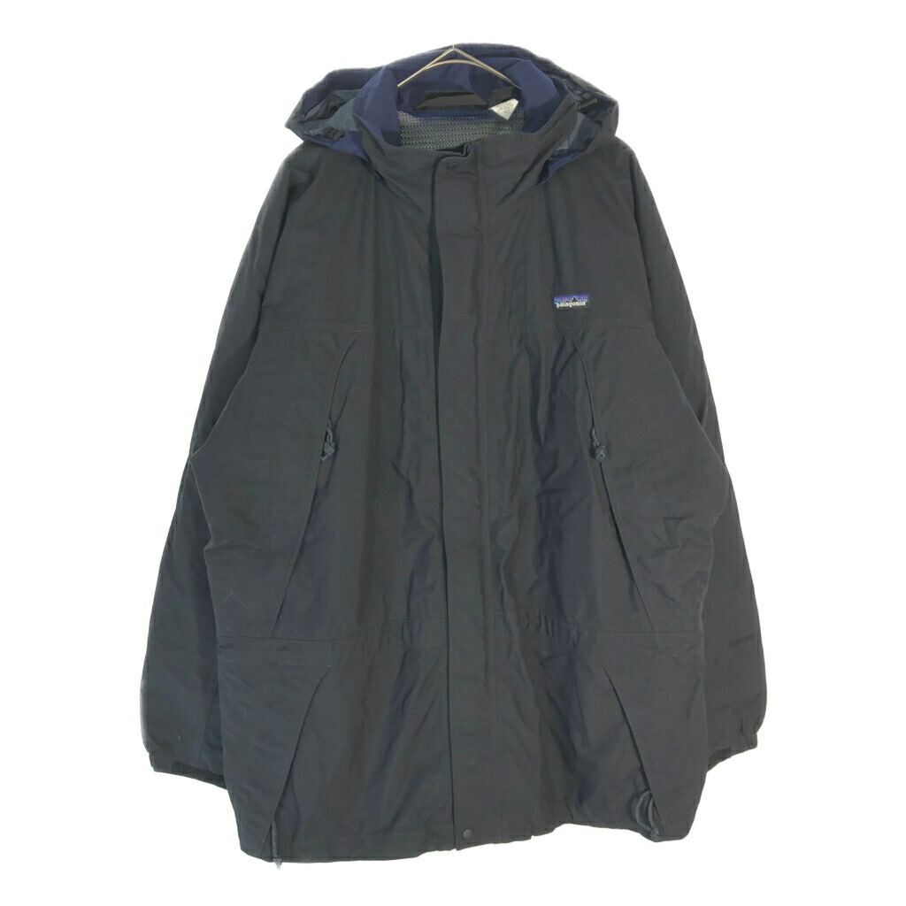 00年代 patagonia パタゴニア GORE-TEX Liquid Sky Jacket リキッドスカイジャケット アウトドア ブラック(メンズ L)中古 古着 X5578