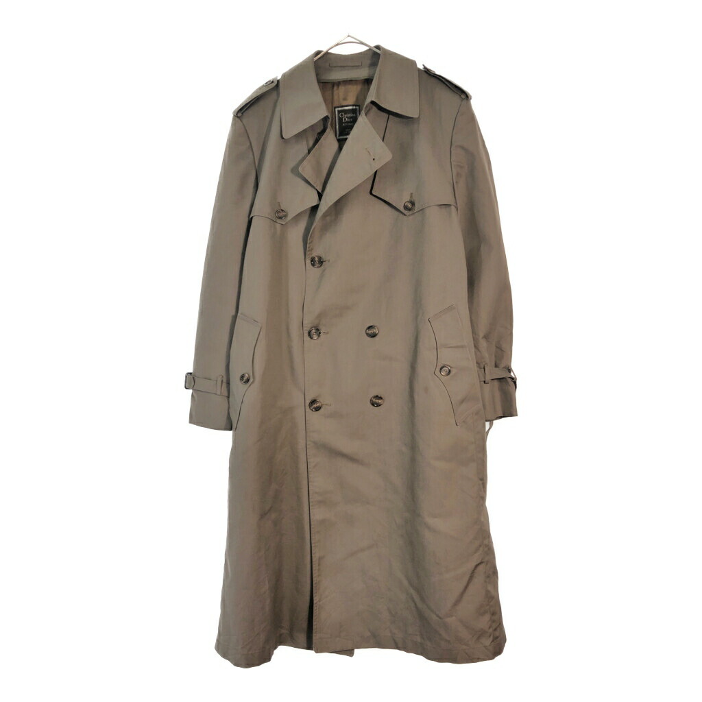 90年代 Christian Dior Monsieur クリスチャン ディオール ムッシュ トレンチコート ベージュ(メンズ 44 R)中古 古着 X5593