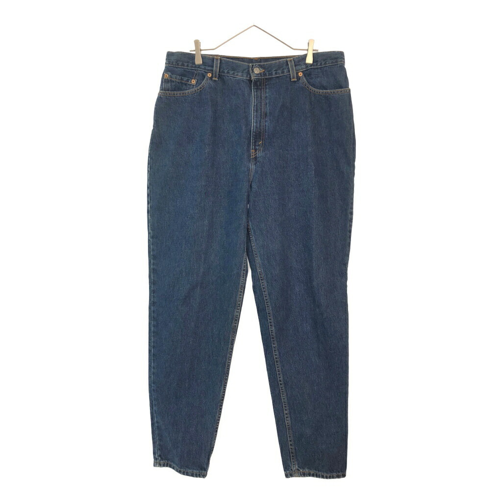 00年代 USA製 Levi's リーバイス 550 デニムパンツ ブルー(レディース M)中古 古着 X5611