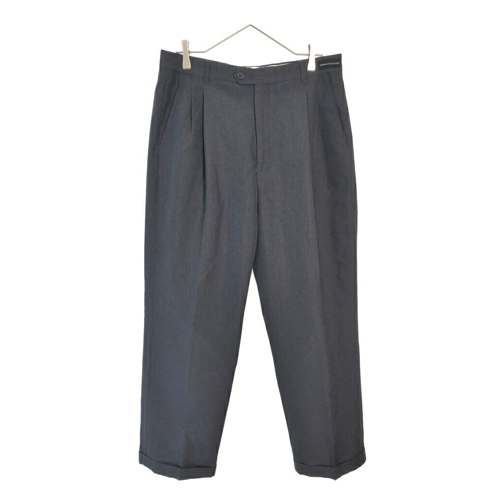 VICTORIO CUTURE 2タック スラックスパンツ グレー(メンズ W34 L30)中古 古着 X5645