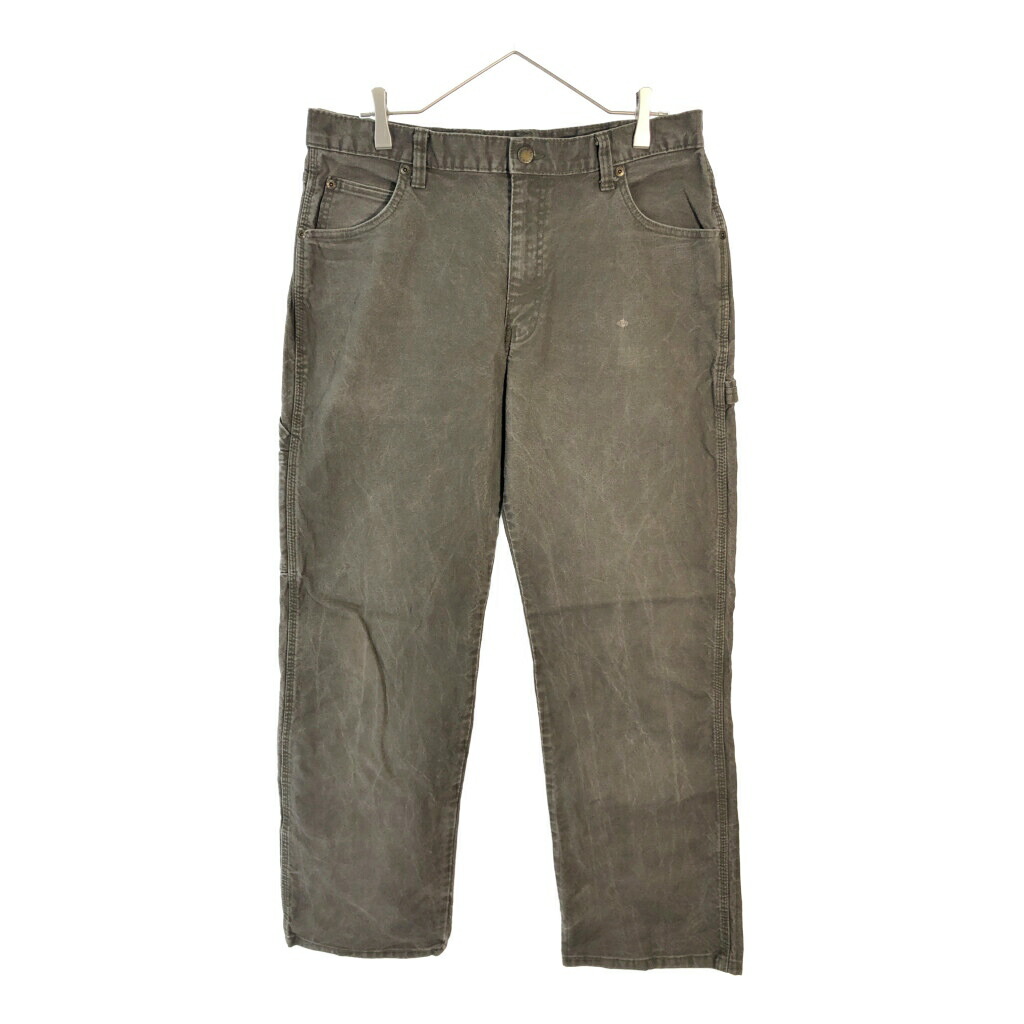 Dickies ディッキーズ ペインターパンツ ブラウン(メンズ W34 L32)中古 古着 X5718