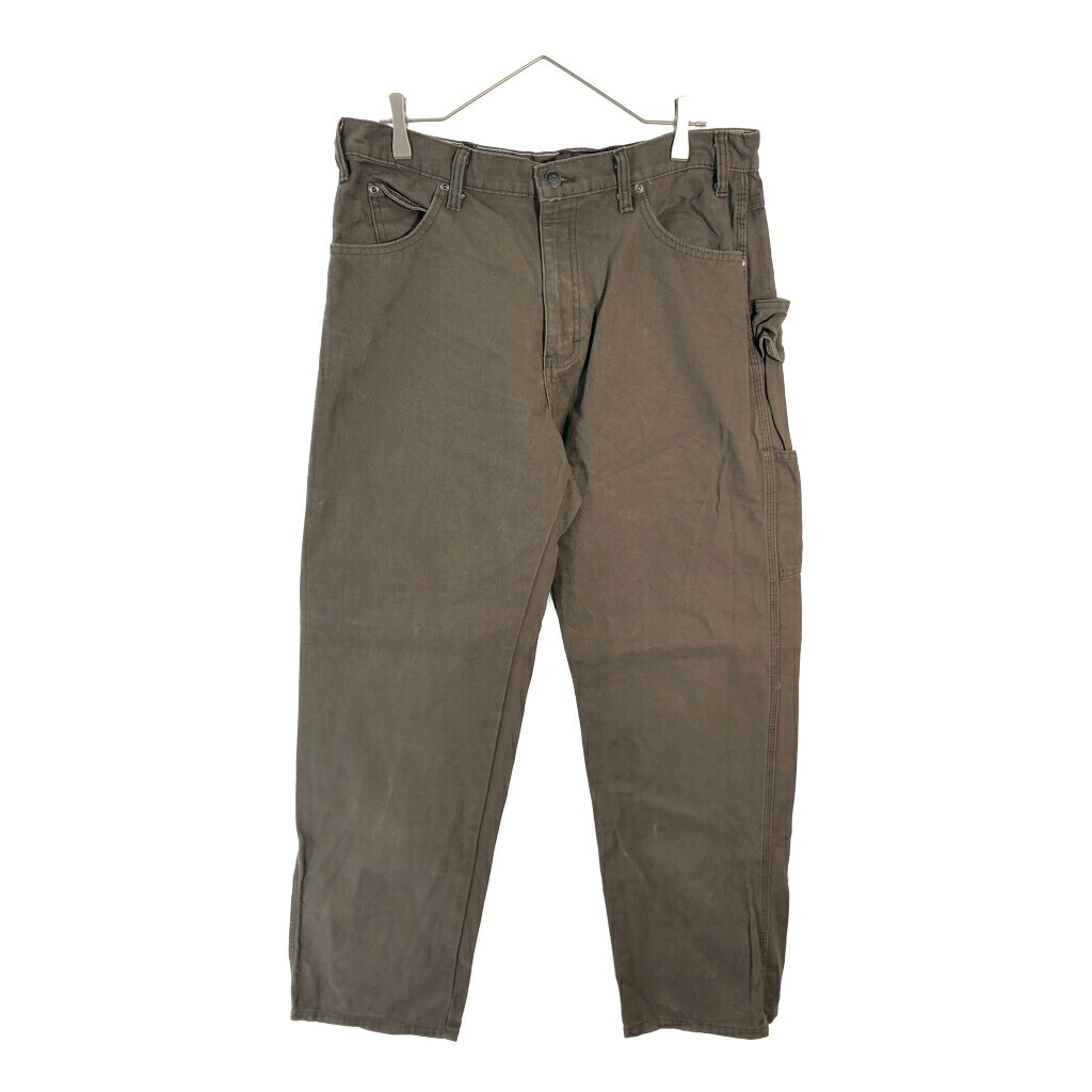 Dickies ディッキーズ ダック ペインターパンツ ブラウン(メンズ W34 L32)中古 古着 X5722