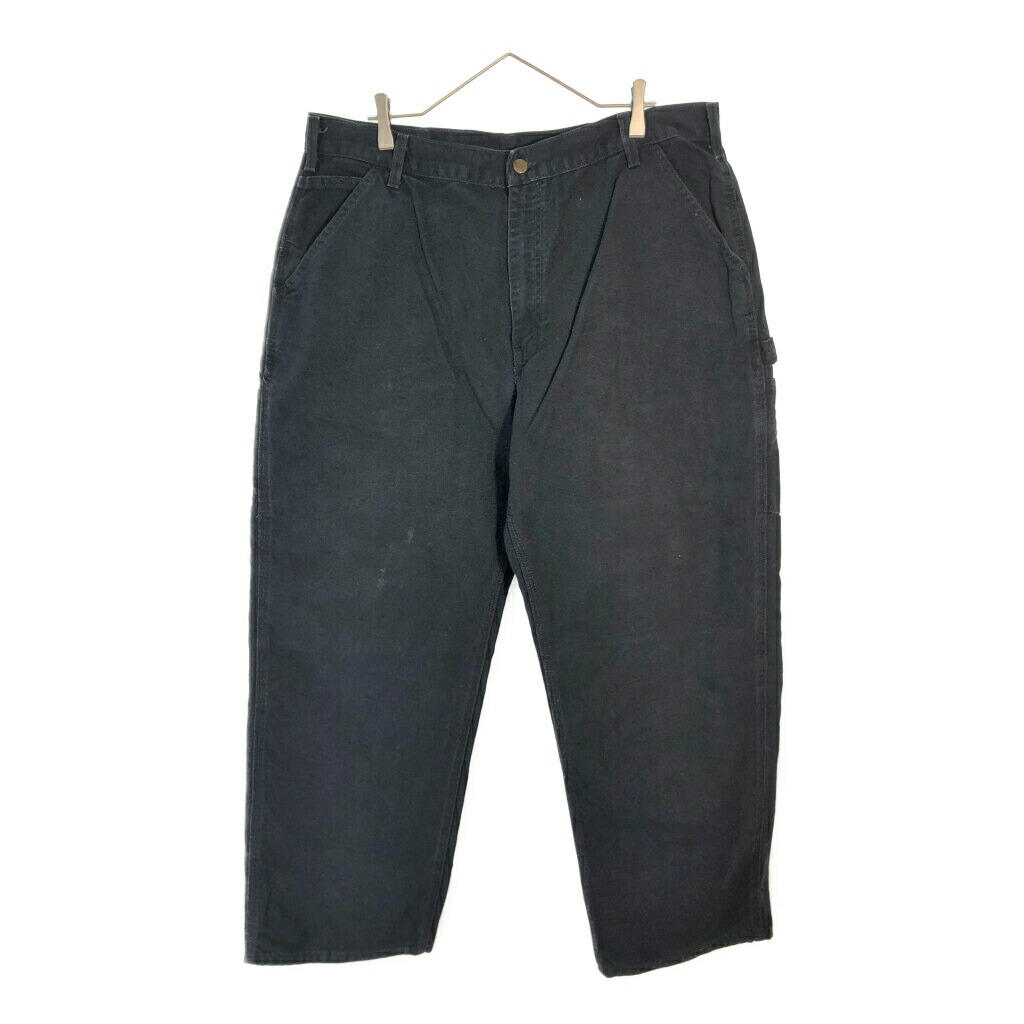 Carhartt カーハート ダック ペインターパンツ ブラック(メンズ W40 L30)中古 古着 X5870
