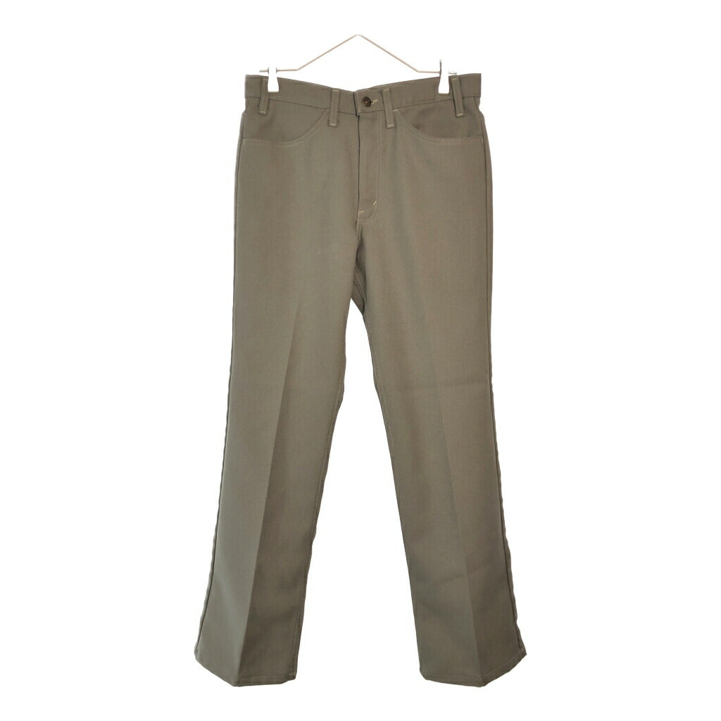 90年代 USA製 Levi's リーバイス STA-PREST スタプレスト スラックスパンツ カーキ(メンズ W32 L32)中古 古着 X6227