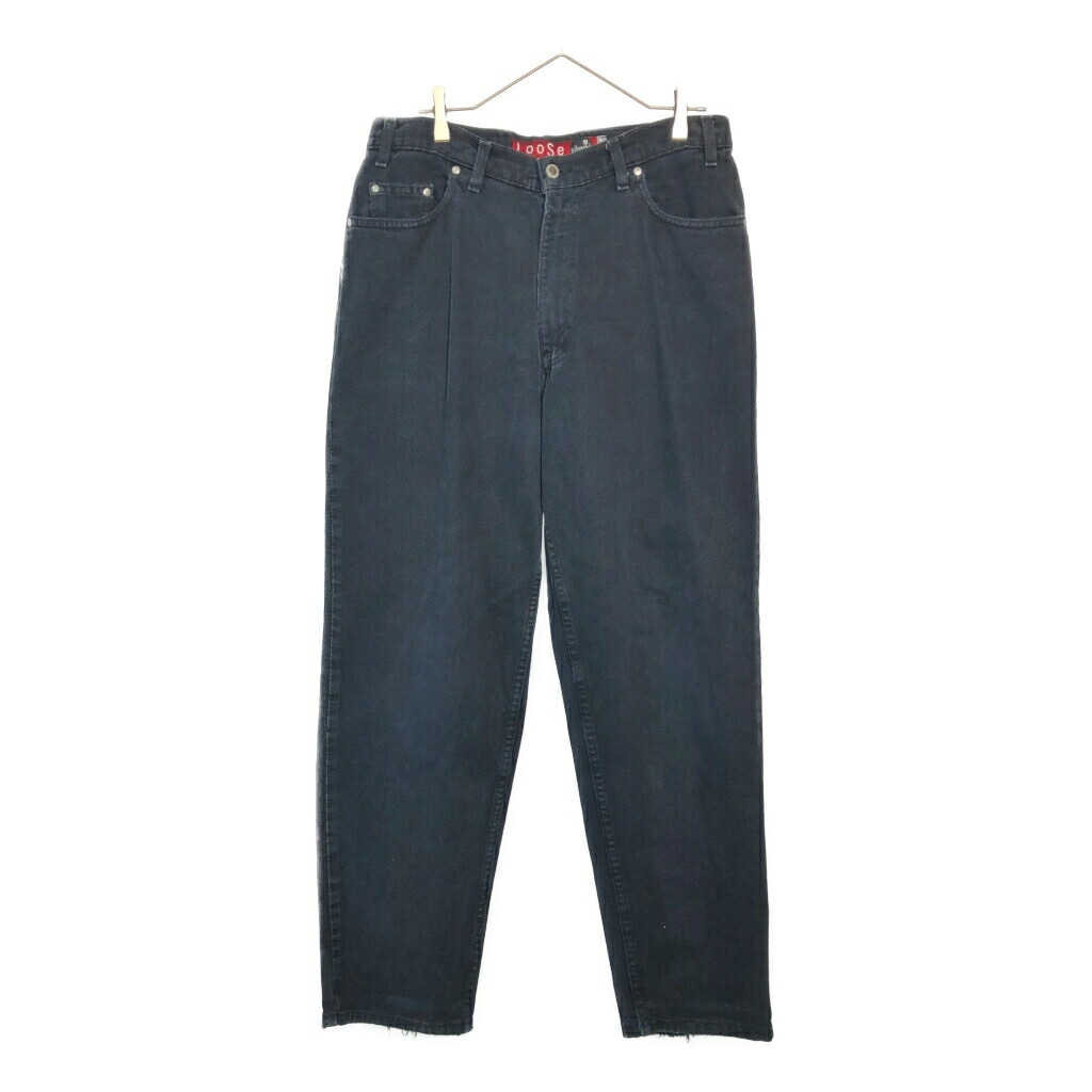 90年代 USA製 Levi's リーバイス SilverTab シルバータブ デニムパンツ ブラック(メンズ W34 L30)中古 古着 X6367