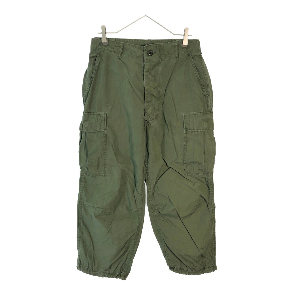 60年代 米軍実物 U.S.ARMY ファティーグパンツ 2nd ヴィンテージ ミリタリー オリーブ(メンズ MEDIUM LONG)中古 古着 X6527|YAMAHISA USEDCLOTHINGSHOP