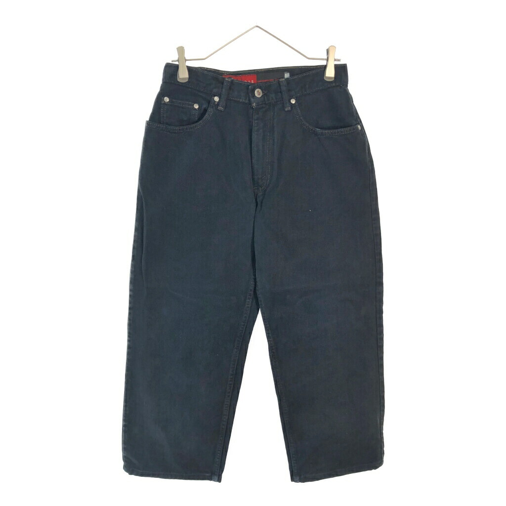 90年代 USA製 Levi's リーバイス SilverTab シルバータブ ルーズフィット デニムパンツ ブラック(メンズ W30)中古 古着 X6536 12,788円
