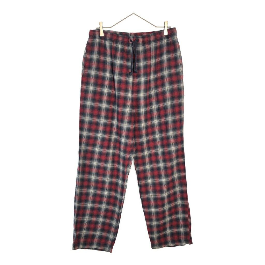 GAP ギャップ パジャマパンツ オンブレチェック レッド(メンズ M)中古 古着 X6653