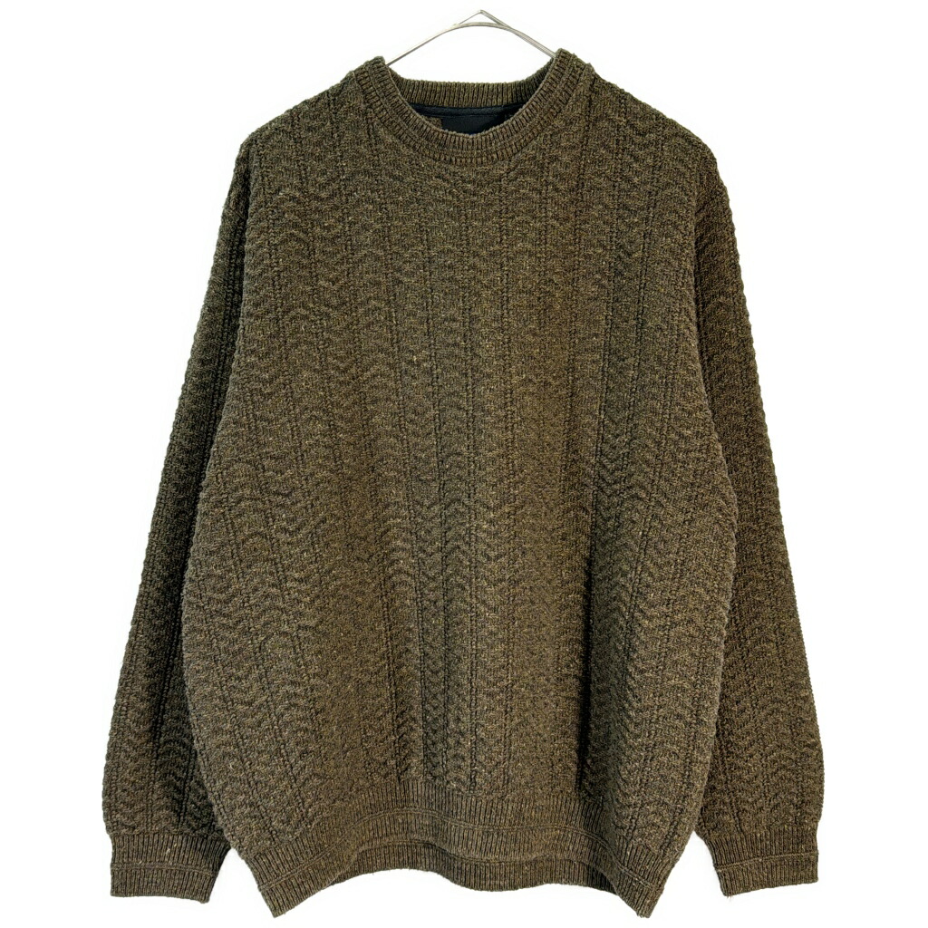 BILLBLASS クルーネックセーター オリーブ(メンズ M)中古 古着 X6778