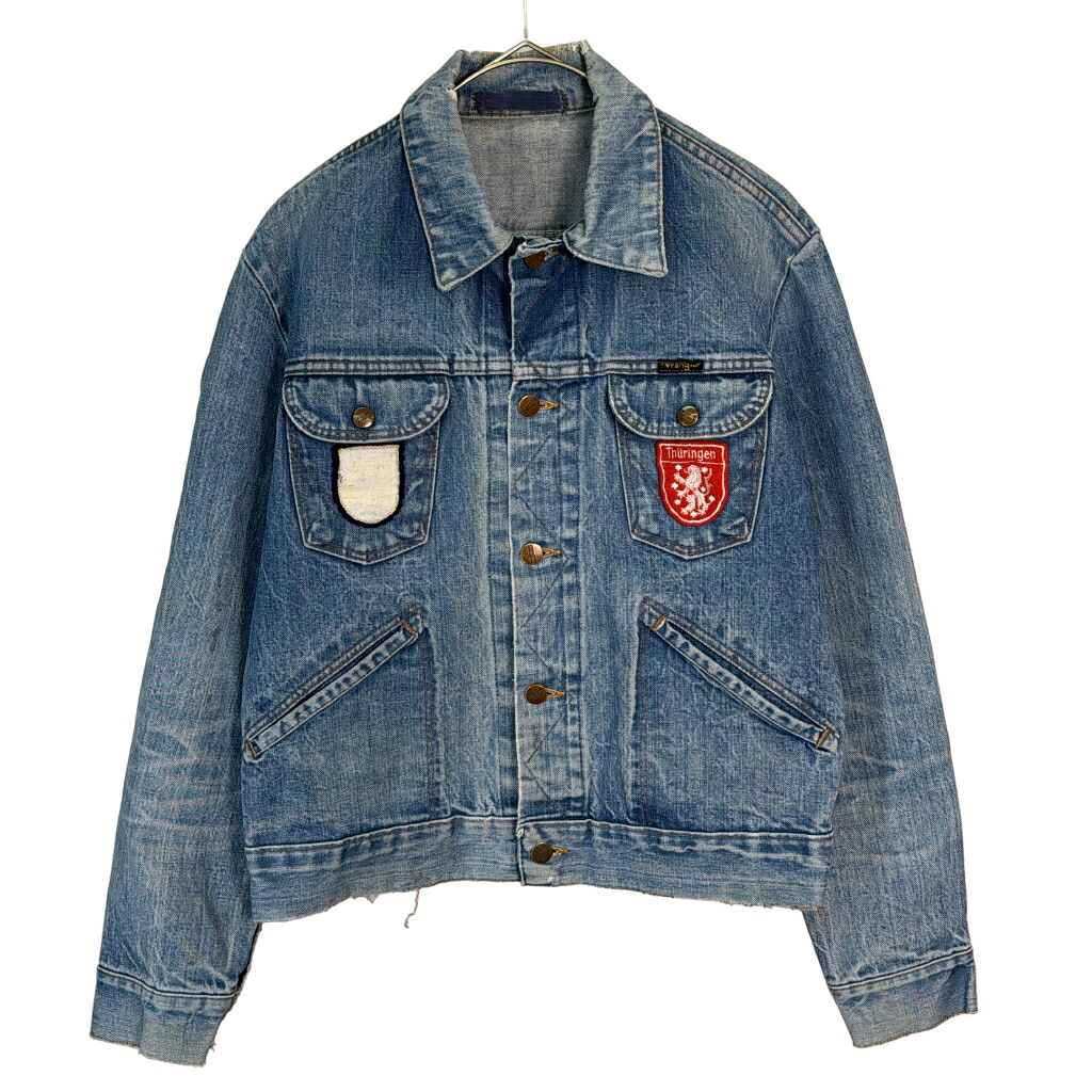 Wrangler ラングラー デニムジャケット ブルー(メンズ M相当)中古 古着 X6949