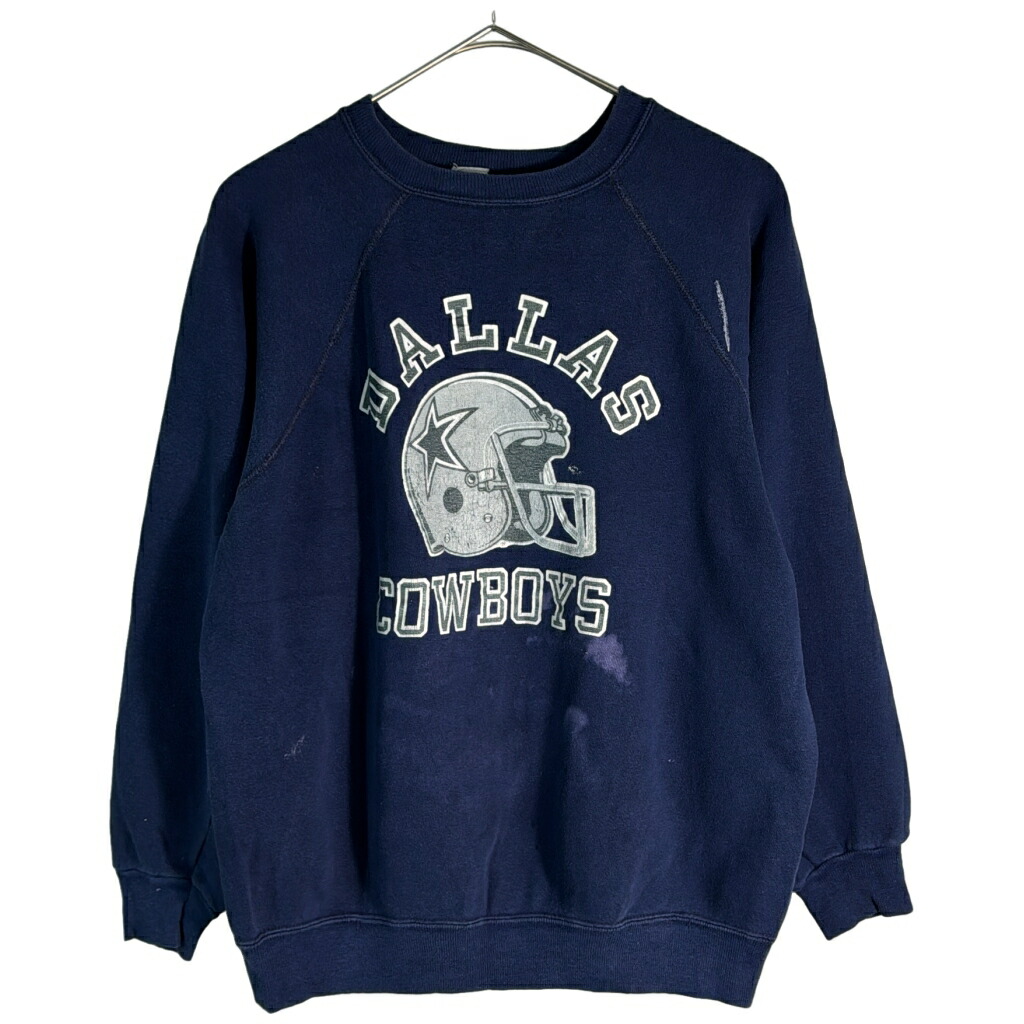 80年代 USA製 Champion チャンピオン NFL ダラス・カウボーイズ スウェット プロチーム アメフト ネイビー(メンズ XL)中古 古着 X6976|YAMAHISA USEDCLOTHINGSHOP