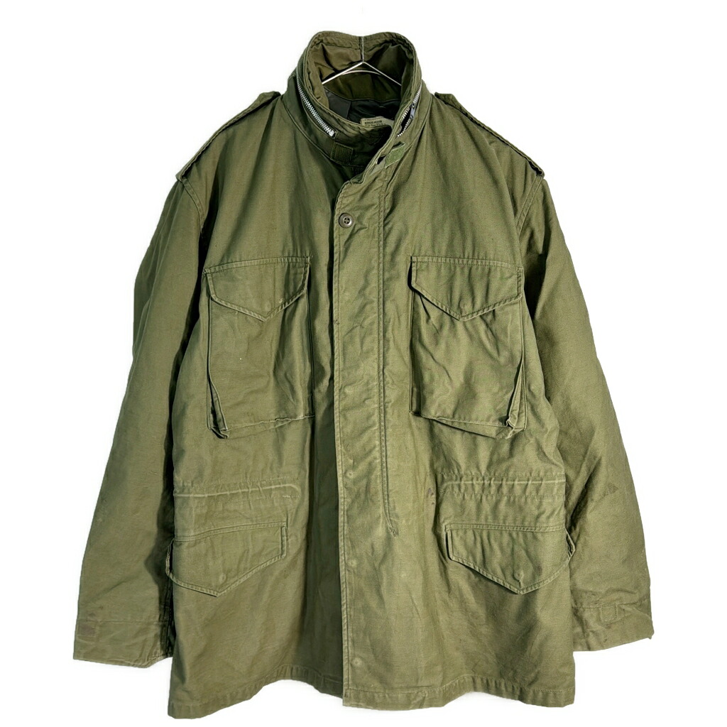 60年代 米軍実物 U.S.ARMY M-65 フィールドジャケット 2nd グレーライナー ヴィンテージ(メンズ MEDIUM REGULAR)中古 古着 X7106