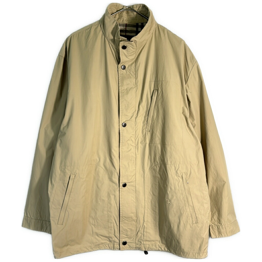 BURBERRY バーバリー スタンドカラージャケット ベージュ(メンズ 52)中古 古着 X7107