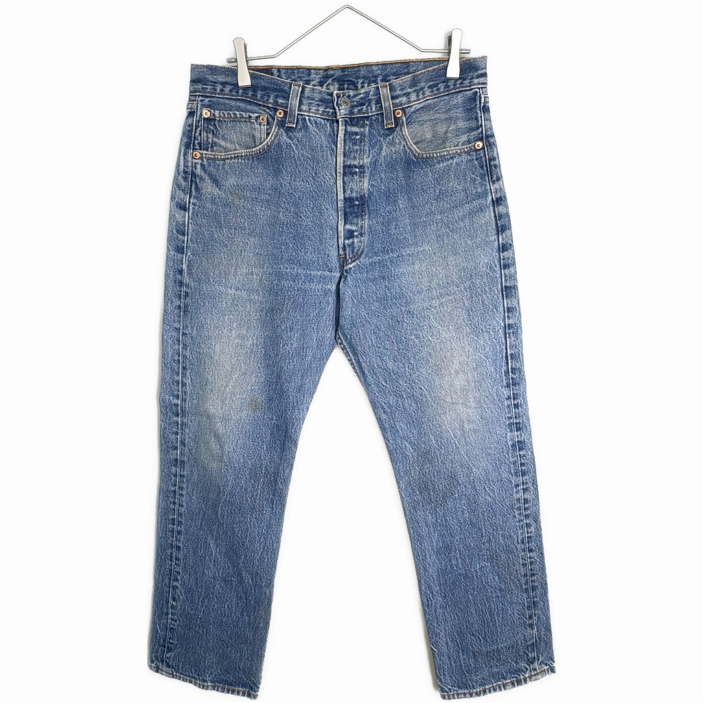 90年代 USA製 Levi's リーバイス 501xx デニムパンツ ブルー(メンズ W34 L30)中古 古着 X7268｜YAMAHISA USEDCLOTHINGSHOP