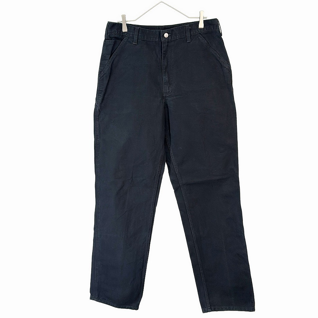 Carhartt カーハート ダック ペインターパンツ ワーク ブラック(メンズ W34 L35相当)中古 古着 X7349