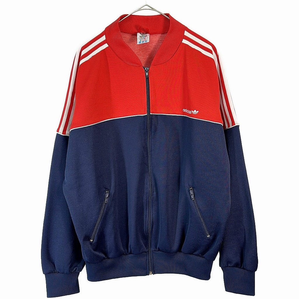 90年代 adidas アディダス トラックジャケット 大きいサイズ スポーツ ネイビー(メンズ XXL)中古 古着 X7373