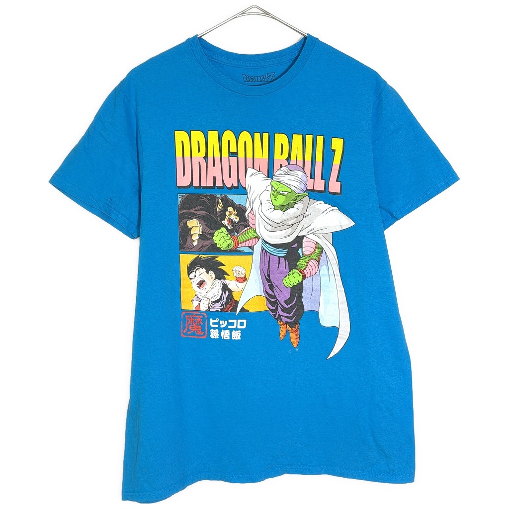 DRAGON BALL Z ドラゴンボールZ ピッコロ 孫悟飯 半袖Ｔシャツ アニメ キャラクター ブルー(メンズ M)中古 古着 X7528