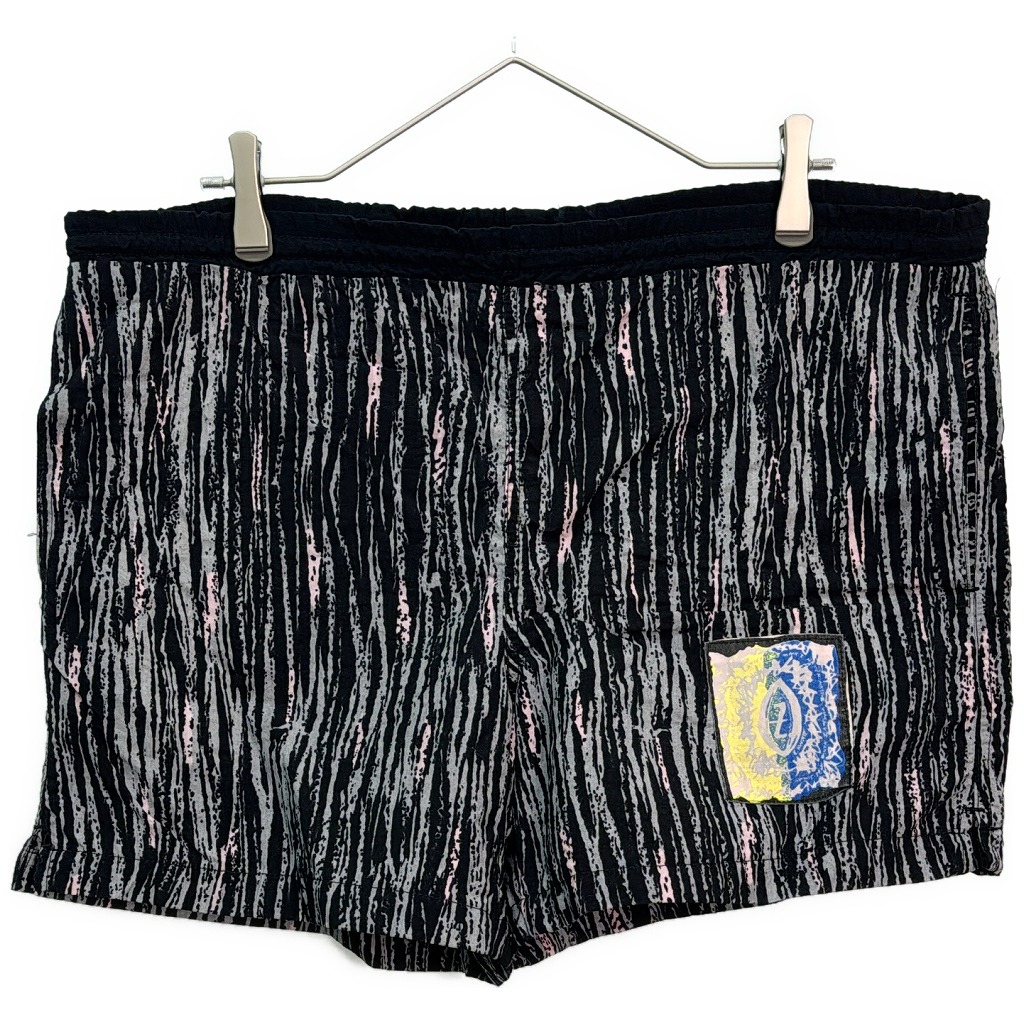 JIMMY'Z スイムショートパンツ 総柄 ブラック(メンズ XL相当)中古 古着 X7745