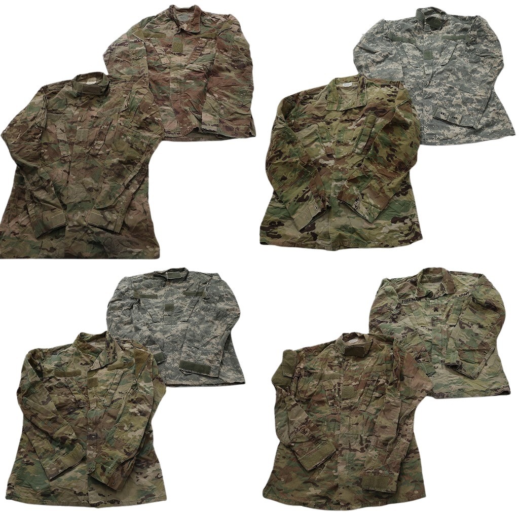 古着卸 まとめ売り 米軍実物 コンバットジャケット ミリタリー 8枚セット (メンズ M ) U.S.ARMY マルチカム デジカモ 中古 古着 NE2107 7,180円